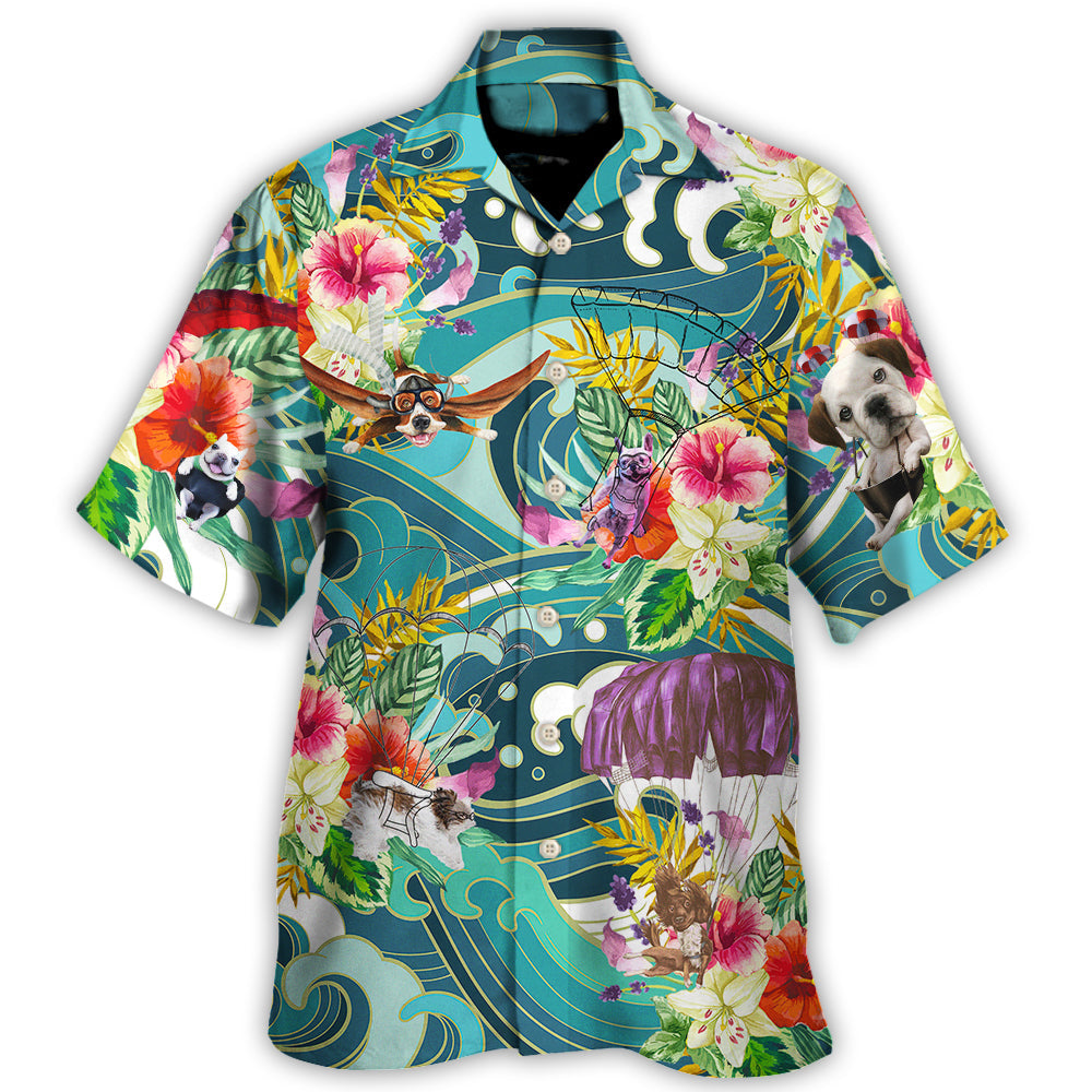 Parasailing Dog Let's Do Parasailing - Hawaiian Shirt