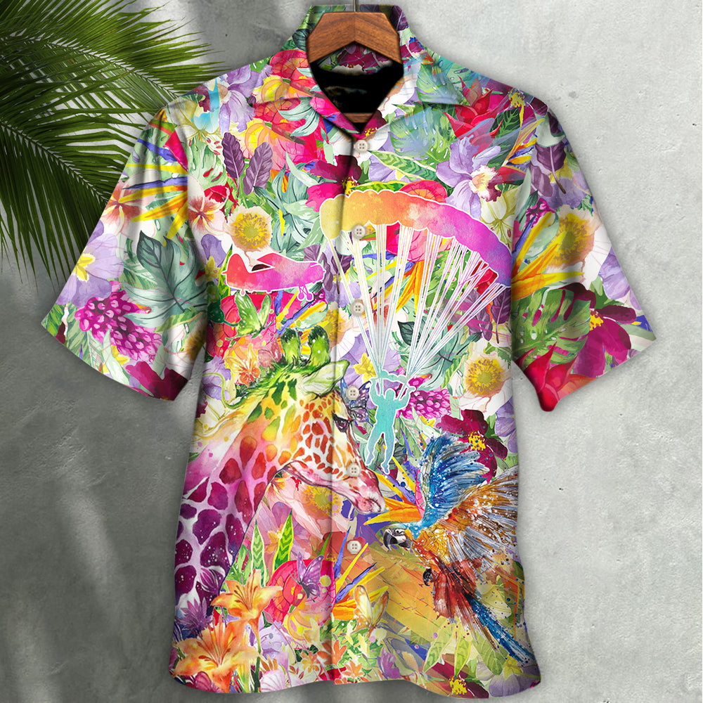 Parasailing Born To Fly Forced To Work  - Hawaiian Shirt