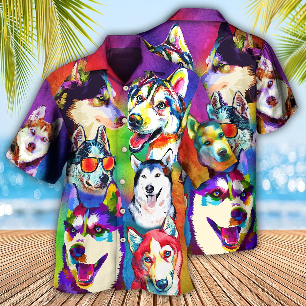 Husky Dog So Cool - Hawaiian Shirt