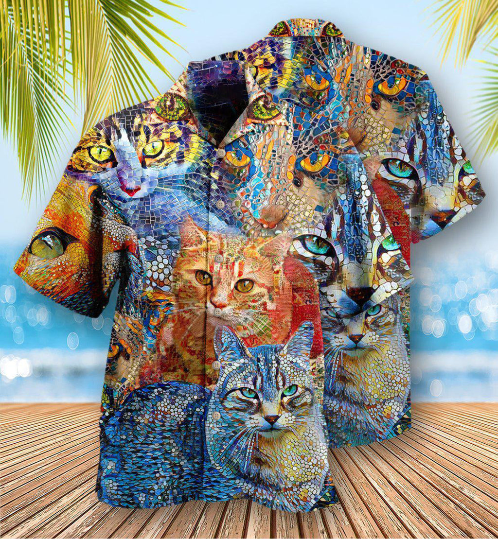 Cat Mosaic Amazing - Hawaiian Shirt