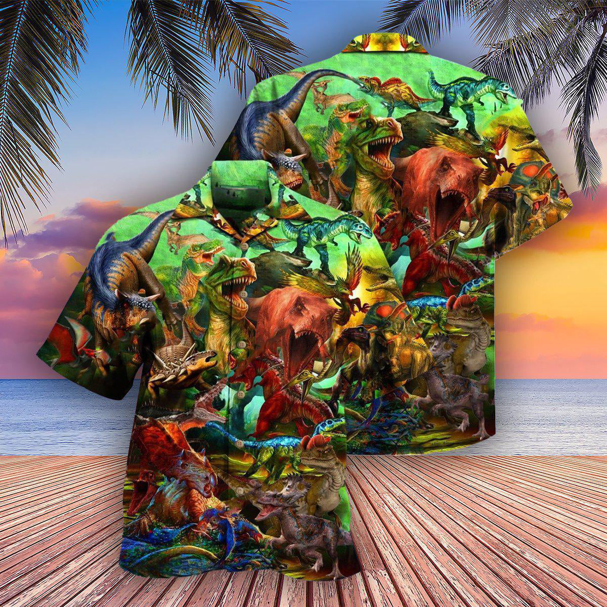 Dinosaur If History Repeats Itself Dinosaurs Will Survive - Hawaiian Shirt