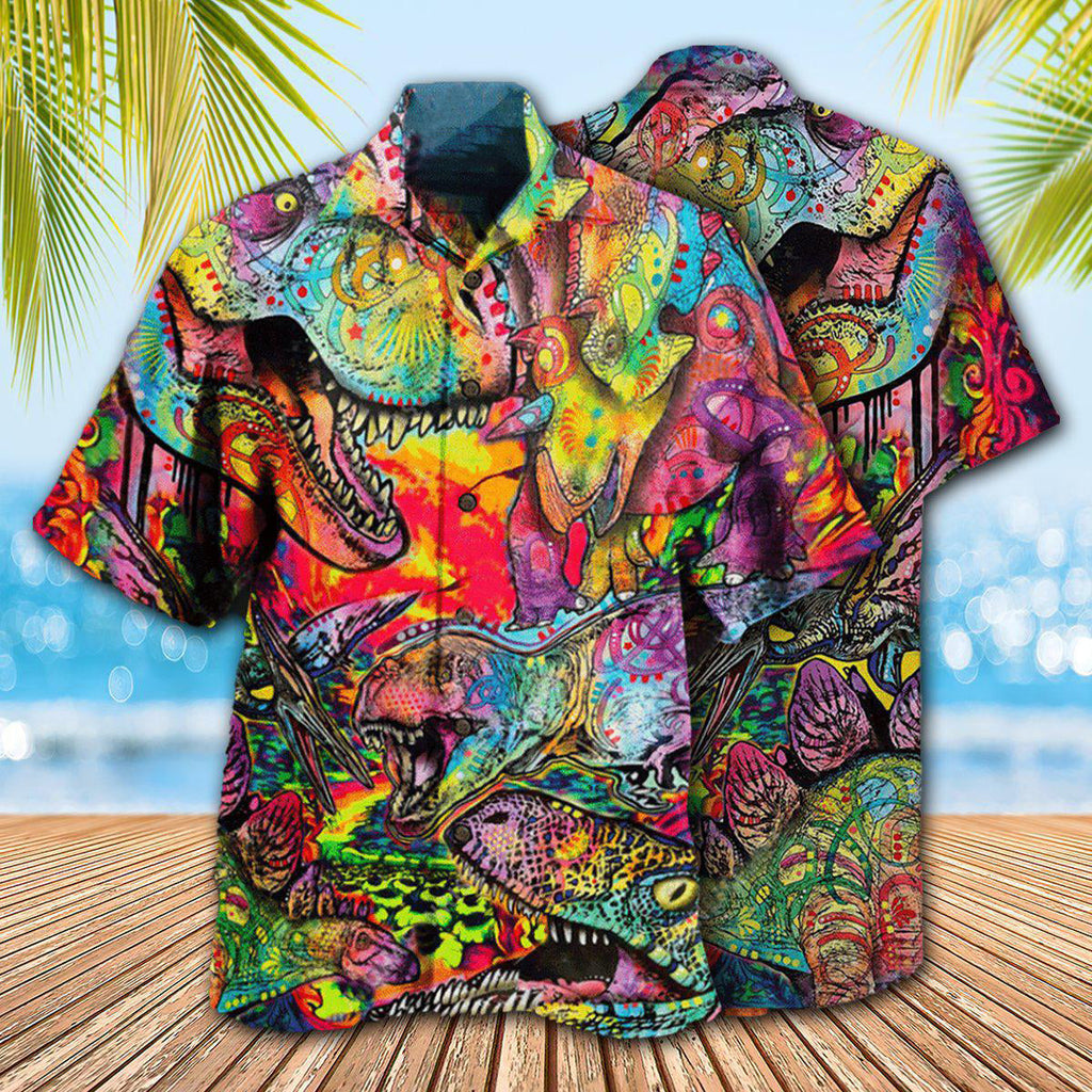 Dinosaur Wonderful World - Hawaiian Shirt