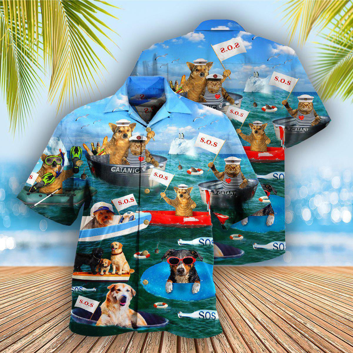 Dogs And Cats Funny Team - Hawaiian Shirt