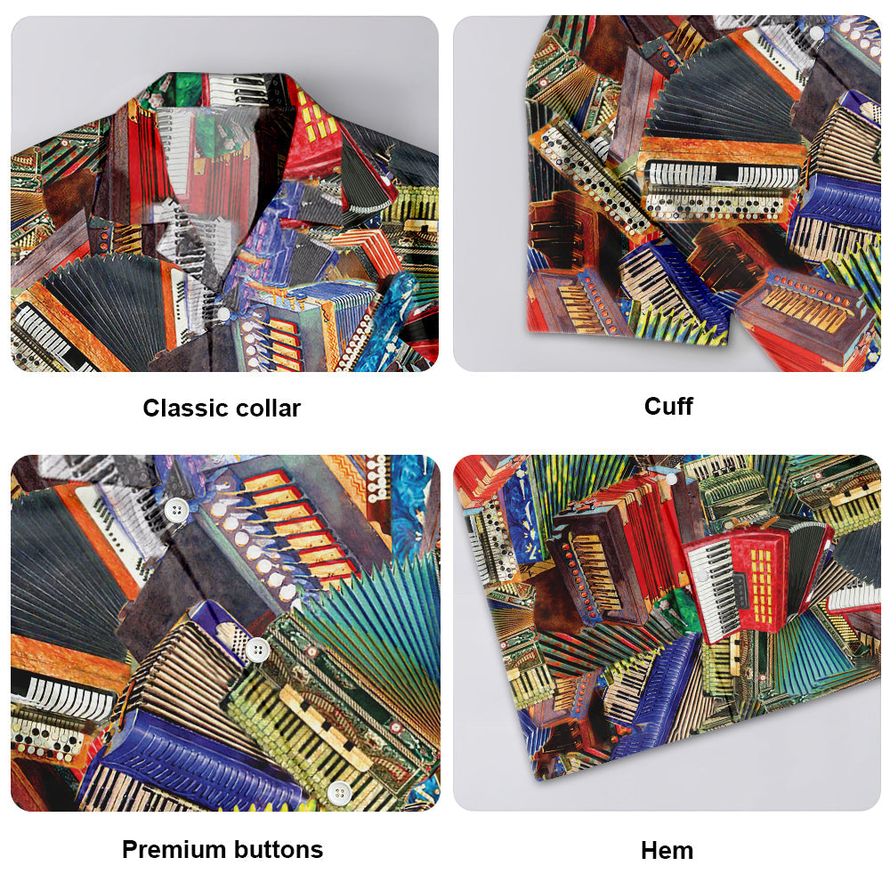 Accordion Music To Me You Are Awesome - Hawaiian Shirt